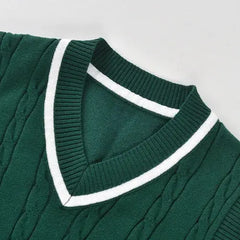 Sleeveless V-Neck Baby Crochet Sweater Vest | Handmade & Cozy Layering