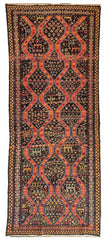 Rare Antique Handmade Caucasian Kazak Rug 4’ x 9’ Rugistan