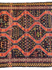 Rare Antique Handmade Caucasian Kazak Rug 4’ x 9’ Rugistan