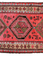 Rare Antique Handmade Caucasian Runner Rug 3’7" x 9’2" Rugistan