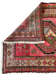 Rare Antique Handmade Caucasian Runner Rug 3’7" x 9’2" Rugistan