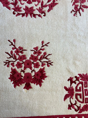 Red & Beige Chinese Art Deco Style Rug 11 x 15 Rugistan