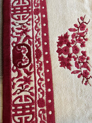 Red & Beige Chinese Art Deco Style Rug 11 x 15 Rugistan