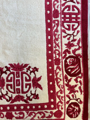 Red & Beige Chinese Art Deco Style Rug 11 x 15 Rugistan
