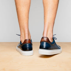 65-201-NVY RUSSO Burnished Italian Calfskin - Navy