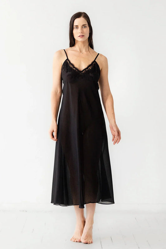Serafina Cotton/Silk Long Gown Salua Lingerie