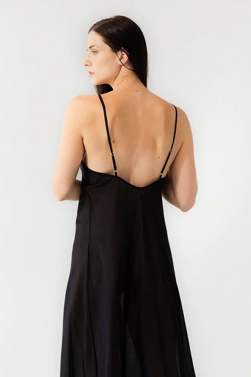 Serafina Cotton/Silk Long Gown Salua Lingerie