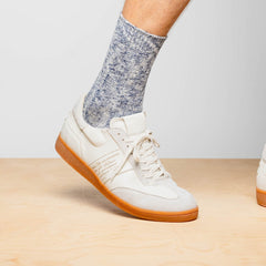 65-400-WHT SHIZZO Signature Leather Sneakers, White