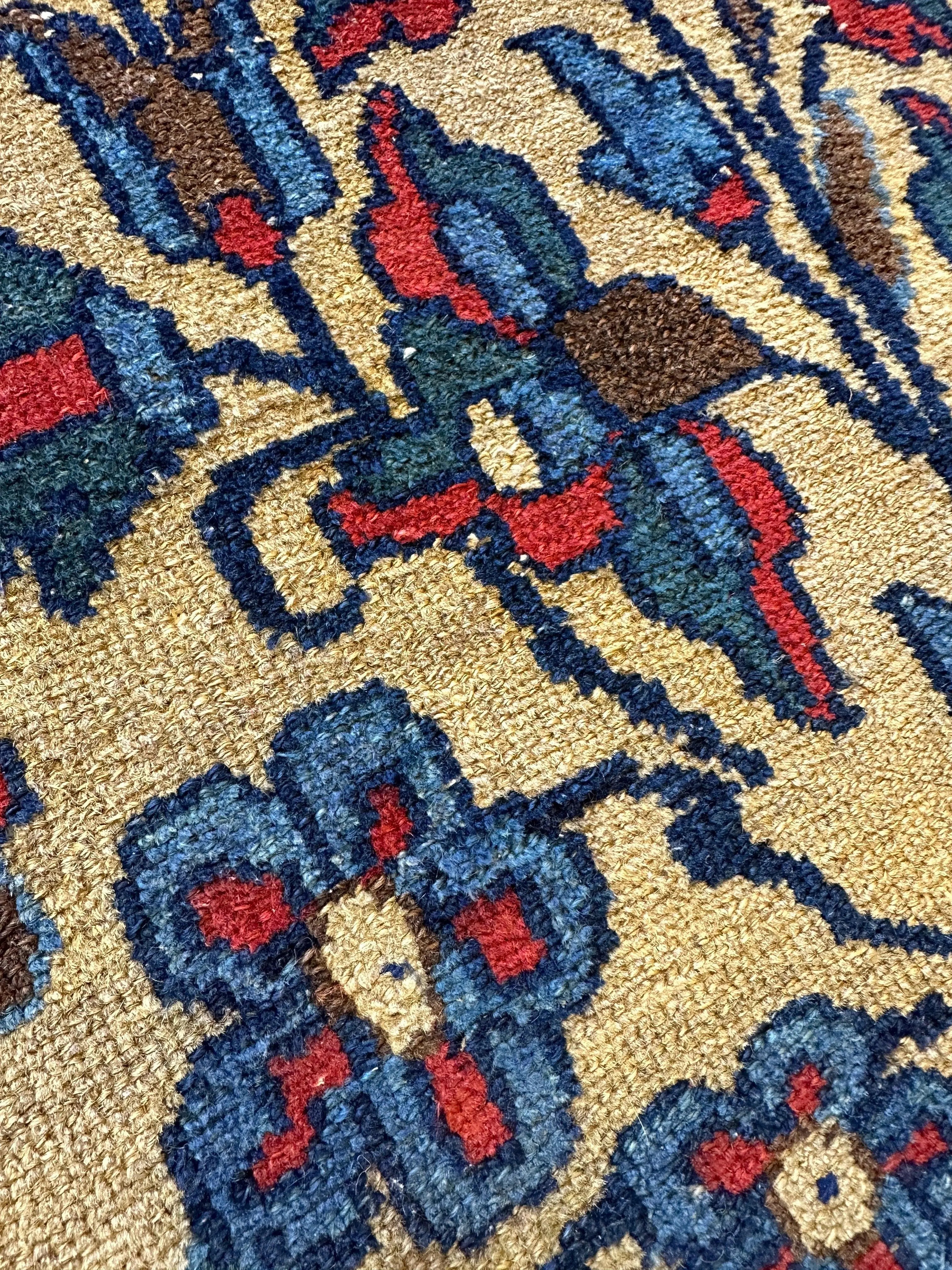 Small Antique Persian Malayer Tree of Life Rug 23” x 33” Rugistan