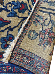 Small Antique Persian Malayer Tree of Life Rug 23” x 33” Rugistan