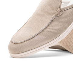 06-112-GRY SORO Sueded Italian Goatskin Mule Grey