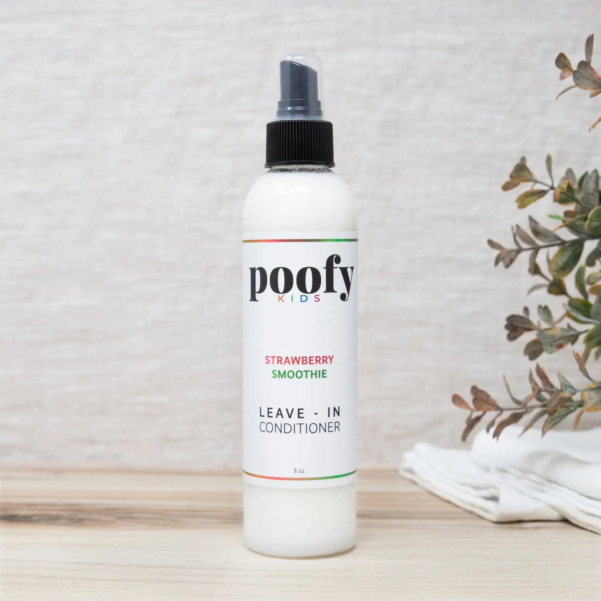 Strawberry Smoothie Leave-In Conditioner Poofy Organics
