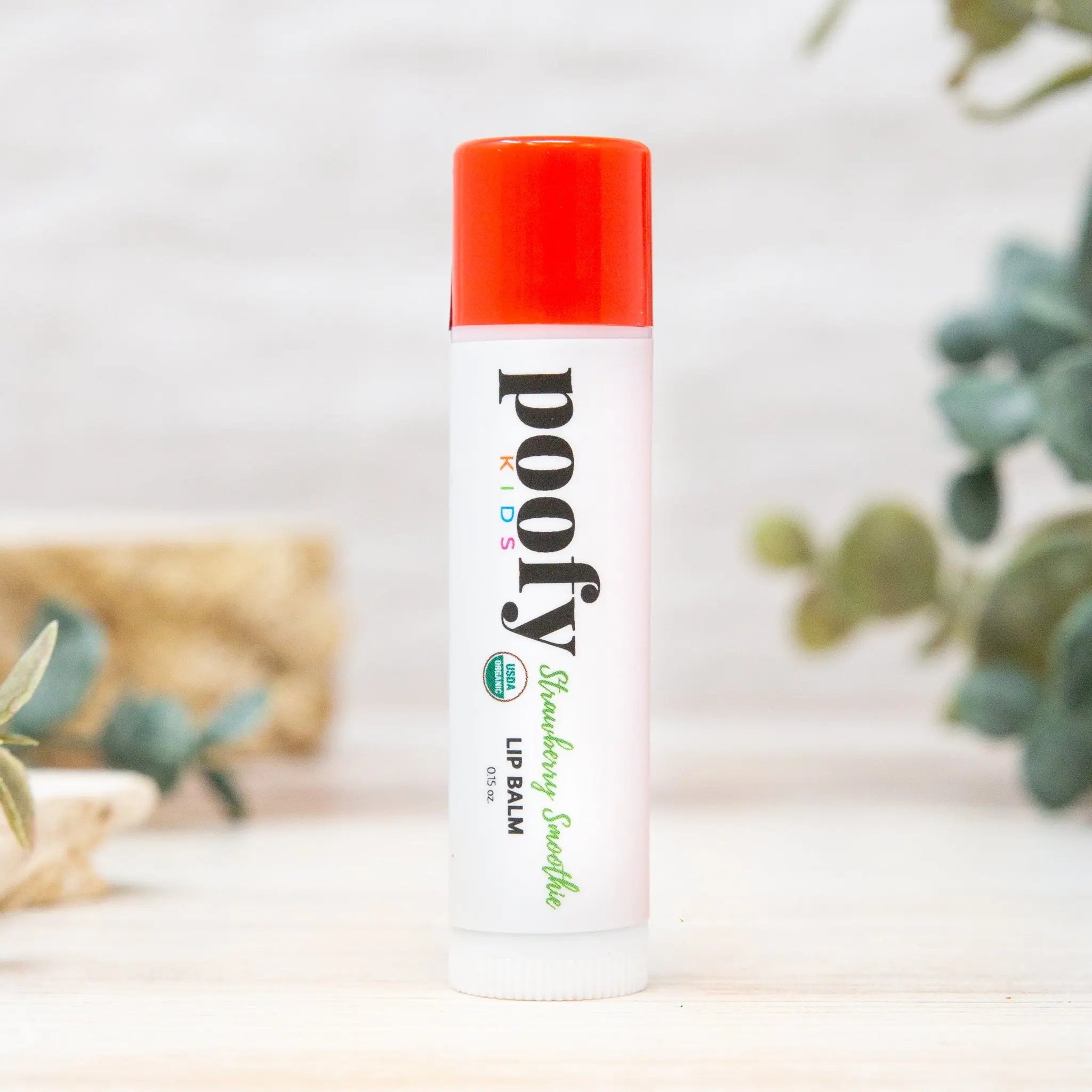 Strawberry Smoothie Lip Balm Organic Poofy Organics