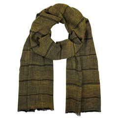 Striped scarf on a white background