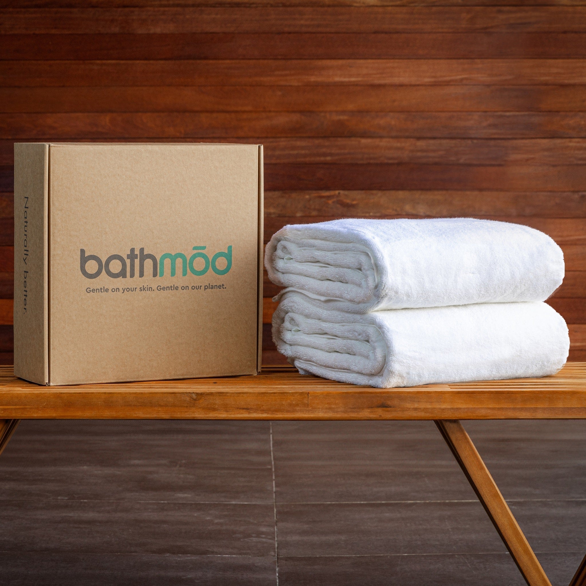 Luxury Organic Bath Sheets Two Pack - GOTS Certified, Soft, Eco-Friendly ecobrands®
