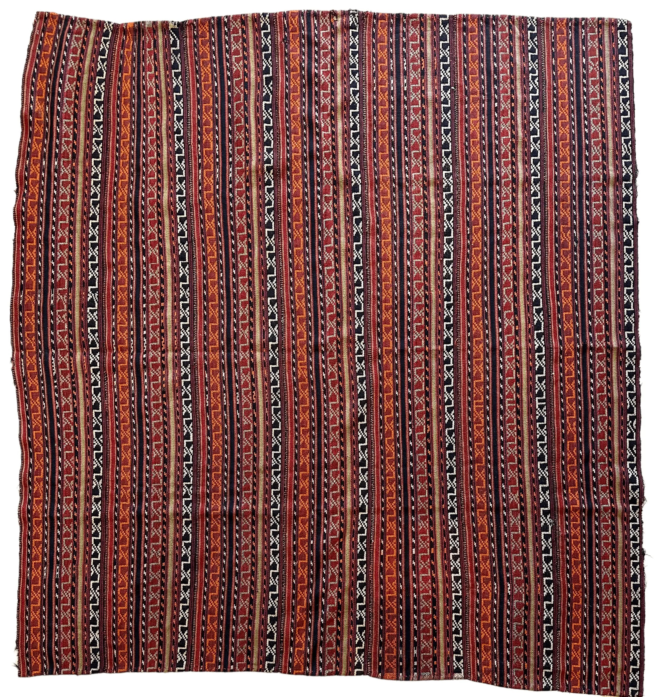 UNIQUE Antique Square Azerbijani Shahsavan Jajim Rug 6’4” x 6’8” Rugistan