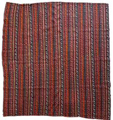 UNIQUE Antique Square Azerbijani Shahsavan Jajim Rug 6’4” x 6’8” Rugistan