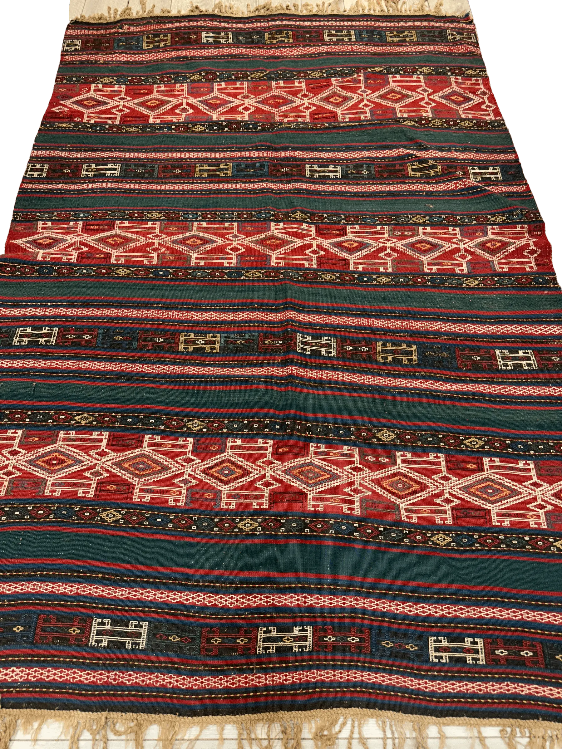 UNIQUE (collectors special) Antique Caucasian Verneh Rug 5’4” x 8’ Rugistan