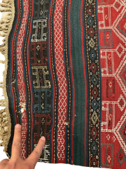 UNIQUE (collectors special) Antique Caucasian Verneh Rug 5’4” x 8’ Rugistan