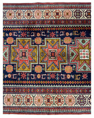 Vintage Hand-knotted Yerevan Armenian Kazak Rug 4 x 7 Rugistan
