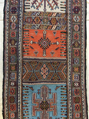 Vintage Kurdish Qochan Runner 2’9” x 12’9” Rugistan