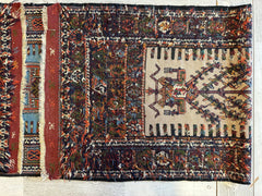 Vintage Kurdish Qochan Runner 2’9” x 12’9” Rugistan