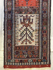 Vintage Kurdish Qochan Runner 2’9” x 12’9” Rugistan