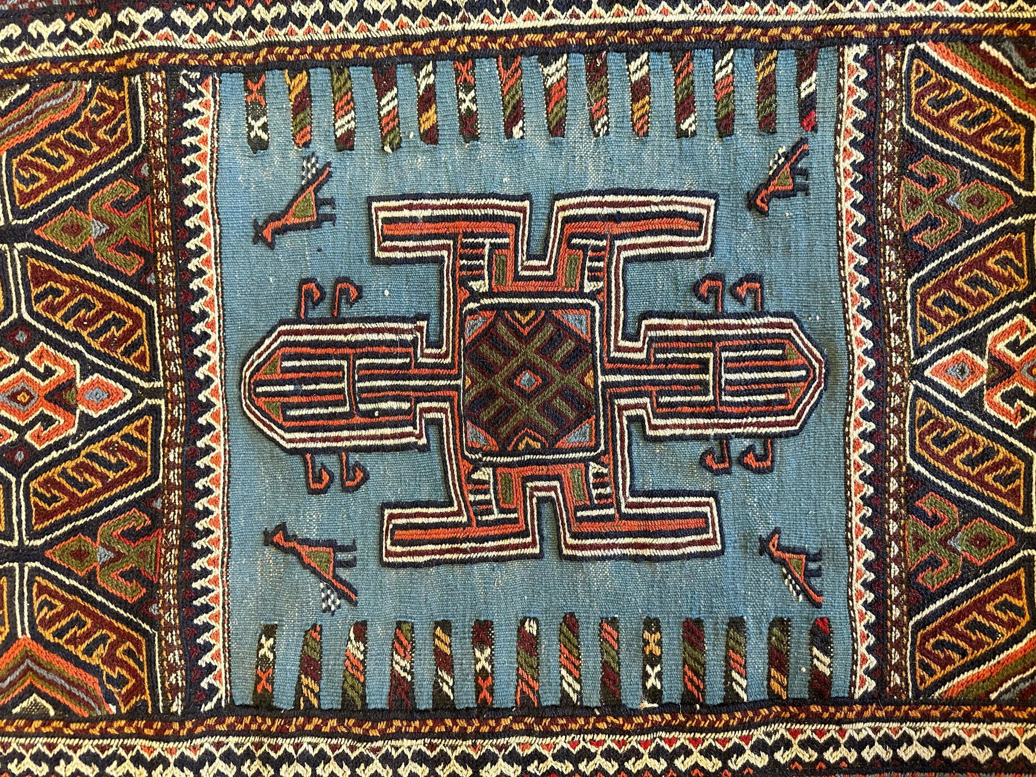 Vintage Kurdish Qochan Runner 2’9” x 12’9” Rugistan