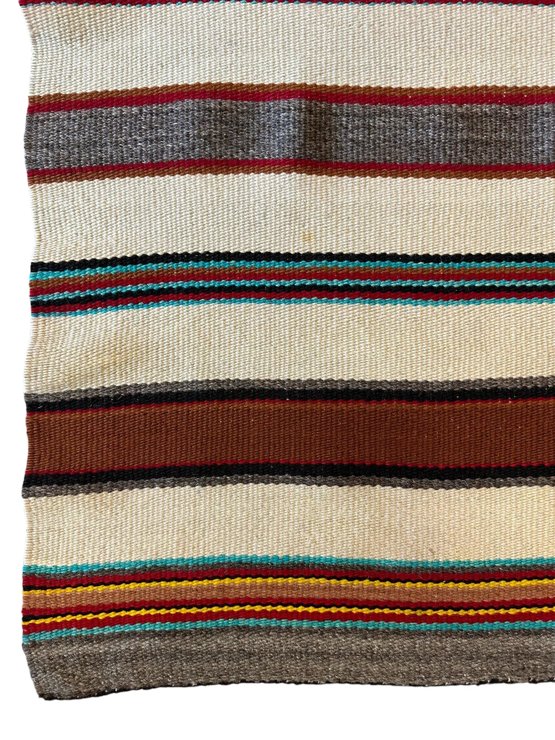 Vintage Native American Navajo Rug 30” x 63” Rugistan