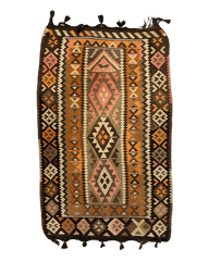 Vintage Persian Tribal Qashqai Kilim Rug 3’ x 5’ Rugistan