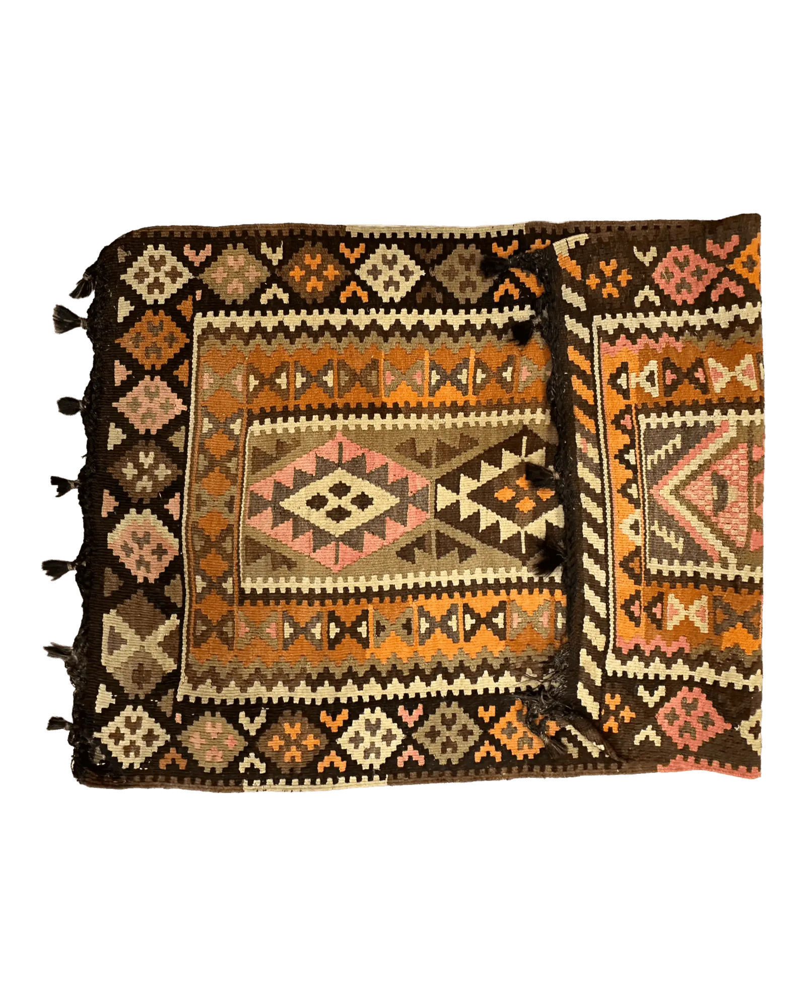 Vintage Persian Tribal Qashqai Kilim Rug 3’ x 5’ Rugistan