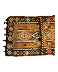 Vintage Persian Tribal Qashqai Kilim Rug 3’ x 5’ Rugistan