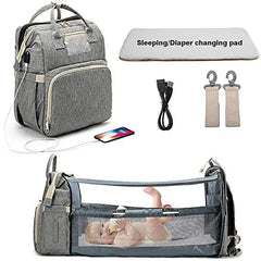 Foldable Bed Diaper Bag – Convenient & Portable