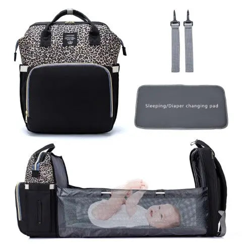 Foldable Bed Diaper Bag – Convenient & Portable