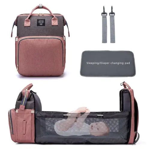 Foldable Bed Diaper Bag – Convenient & Portable