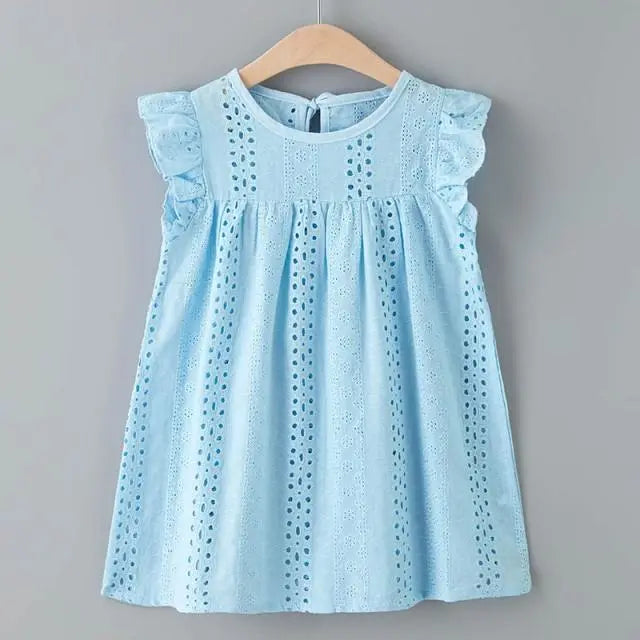 Charming Girls' Knee-Length Dress | Stylish & Comfortable