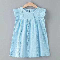 Charming Girls' Knee-Length Dress | Stylish & Comfortable