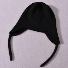 Unisex Wool Hat with Raccoon Fur Pom-Pom | Cozy & Chic