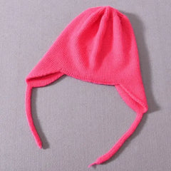 Wool Winter Hat with Raccoon Fur Pom-Pom | Unisex & Cozy