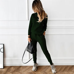 Women's Knitted Tracksuit | Cozy & Stylish Loungewear
