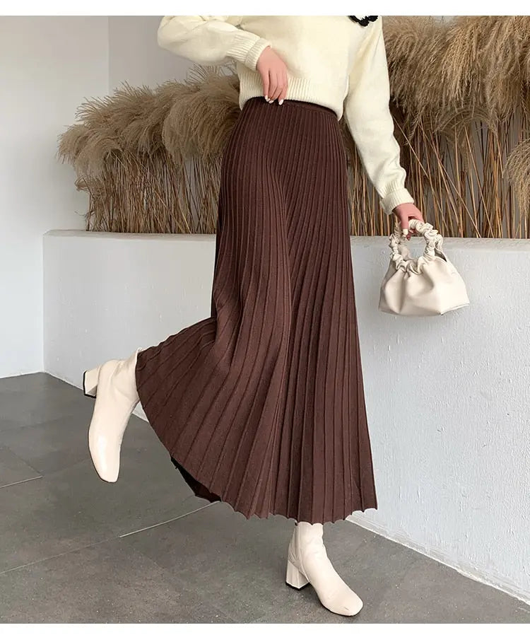 Women's A-Line Knitted Skirt | Stylish - Family Shopolf