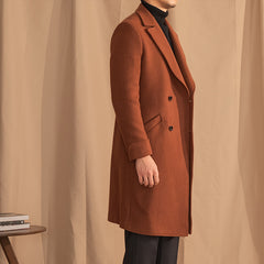 Wool Double-Breasted Overcoat