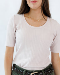Pointelle Perfection Tee Downeast
