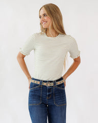 Mini Ruffle Tee Downeast