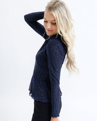 Peplum Turtleneck Top