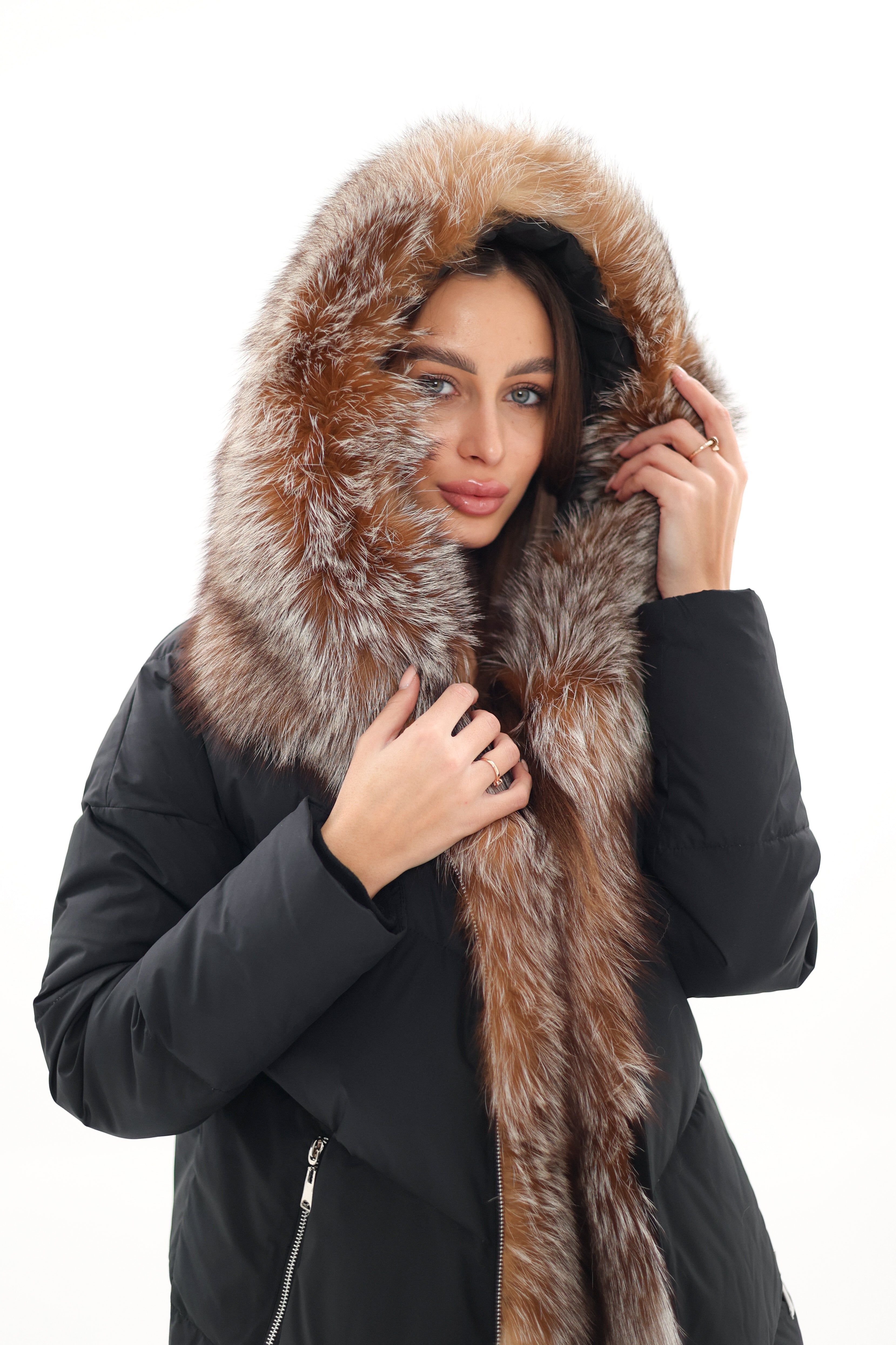 Genuine Silver Fox Fur Down Insulated Parka Alaska® Outerwear Company