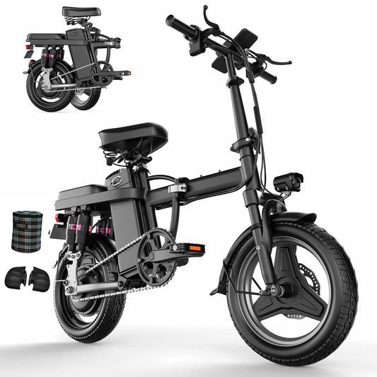 ASK GO F9 Foldable Electric Bike – 650W Motor, 25 MPH Family Shopolf