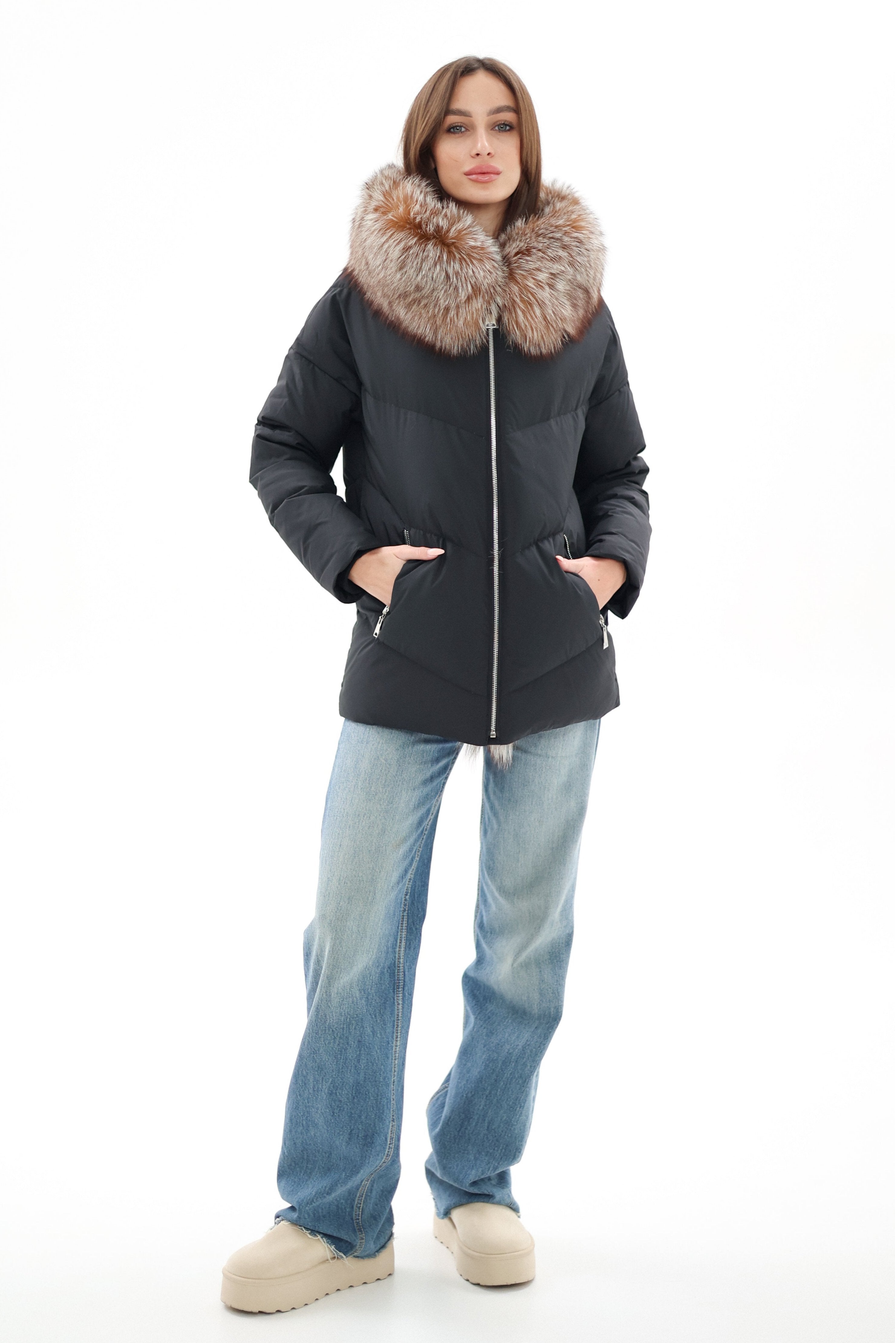 Genuine Silver Fox Fur Down Insulated Parka Alaska® Outerwear Company