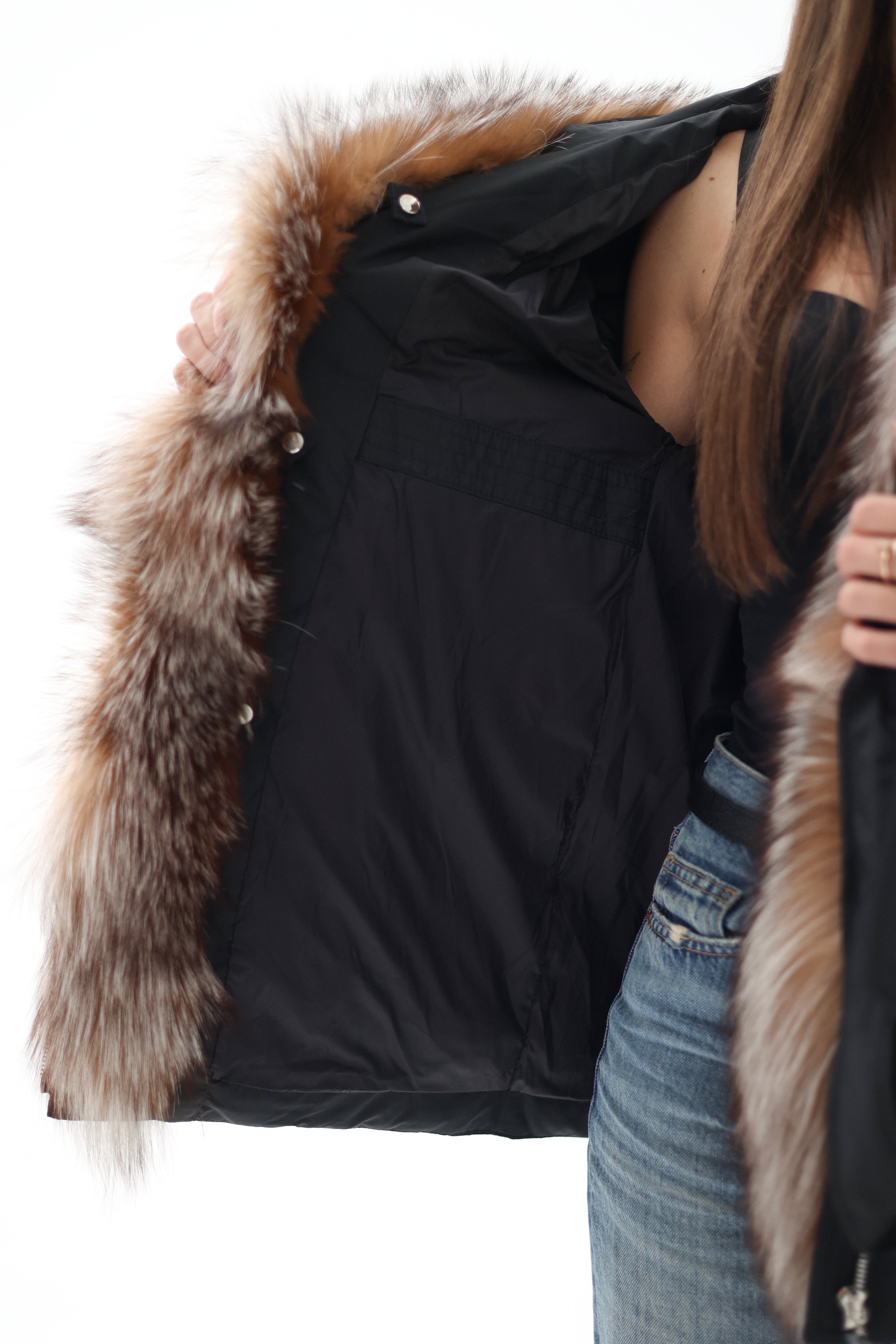 Genuine Silver Fox Fur Down Insulated Parka Alaska® Outerwear Company
