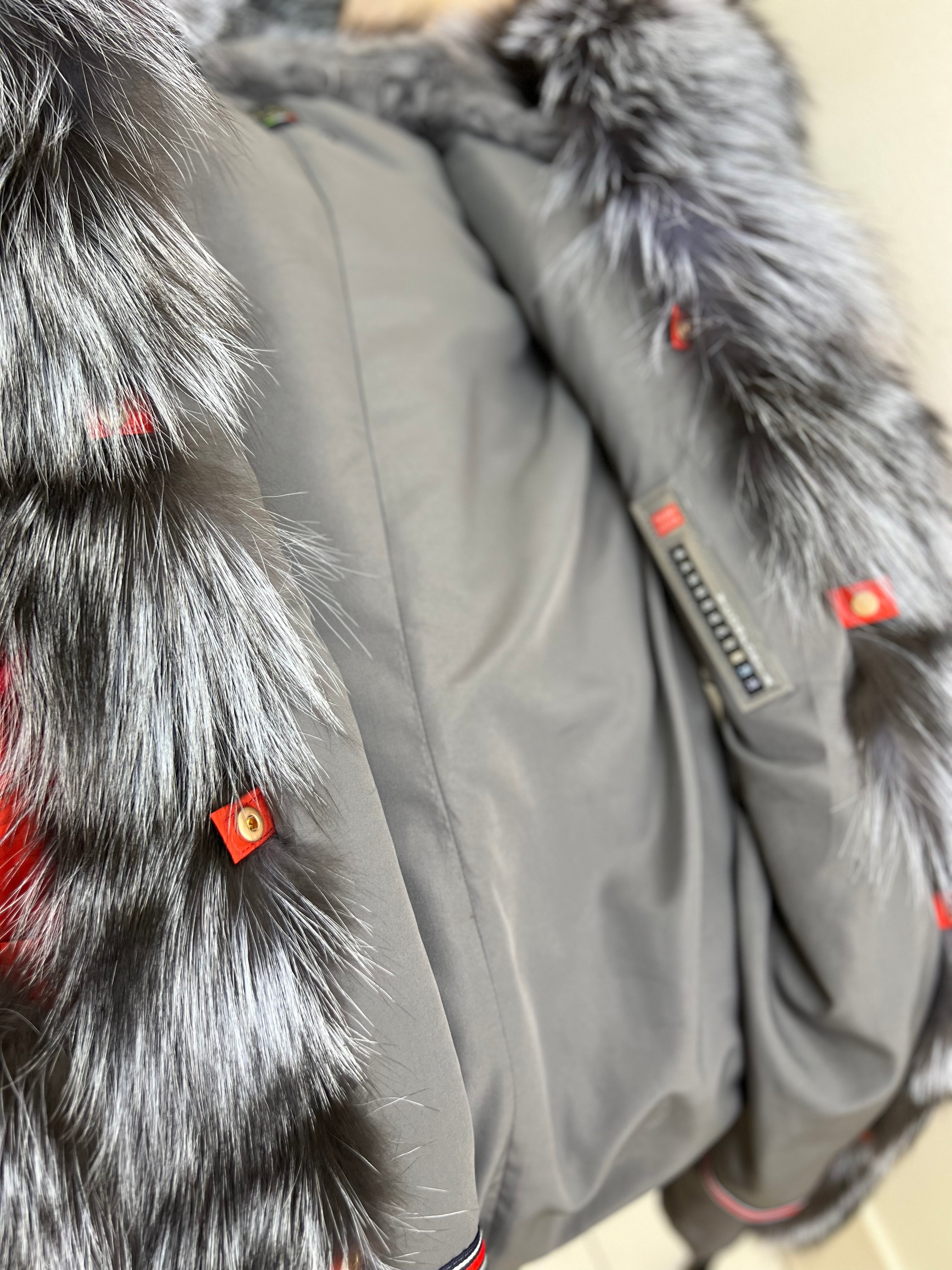 Genuine Silver Fox Fur Rabbit Fur Insulated Parka Alaska® Outerwear Company
